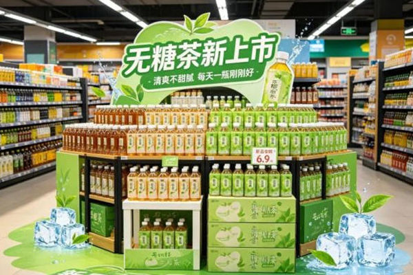 无糖茶饮登顶国内茶饮料第一大品类，市场规模突破1350亿元